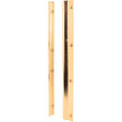 Defender Security U 9514 Entry Door Latch Shield, 12 in L, Steel, Brass