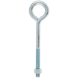Hampton 1/2 in. X 8 in. L Zinc-Plated Steel Eyebolt Nut Included, Pack of 5