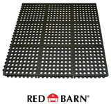 Red Barn 5608001 Interlocking Mat, Rubber, Black, Pack of 50