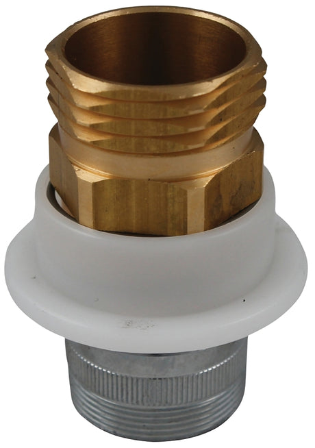 Plumb Pak PP850-17 Hose Adapter, 3/4 in, IPS, Brass, Chrome-Plated