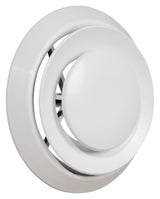 Imperial DR-06 Series Premium Air Diffuser with Collar, 6 in Duct Opening, Steel, White