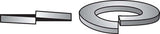 HILLMAN 5/16 in. D Zinc-Plated Steel Split Lock Washer 100 pk