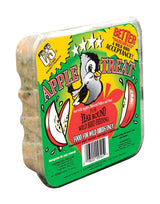 C&S Products Apple Treat Assorted Species Beef Suet Wild Bird Food 11.75 oz, Pack of 12