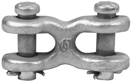 Campbell T5423302 Clevis Link, 7/16 x 1/2 in Trade, 9200 lb Working Load, Steel, Zinc-Plated