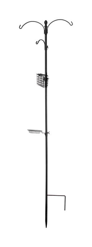 Panacea Birding Basics Wild Bird & Hummingbird 5 lb Steel Bird Feeding Station Kit 3 ports