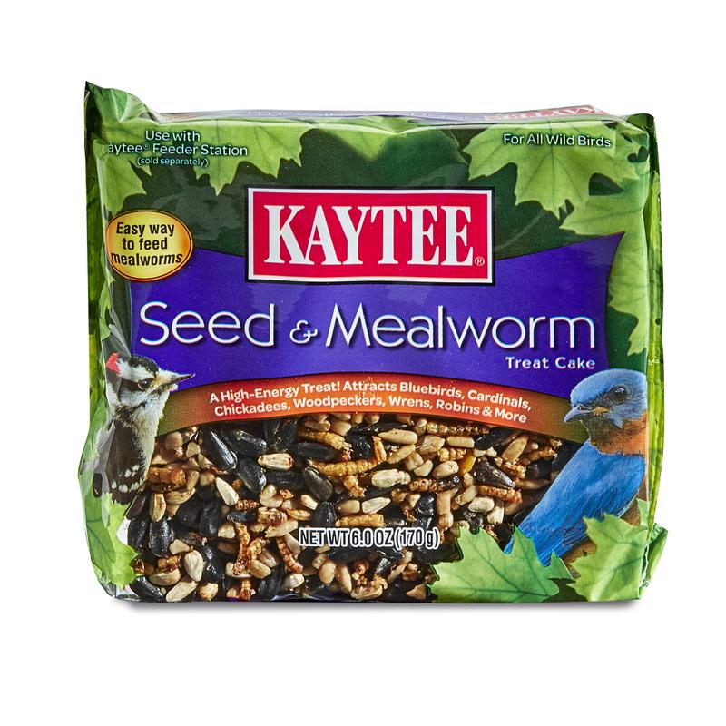 Kaytee Wild Bird Hulled Sunflower Seed Seed Cake 6 oz, Pack of 6