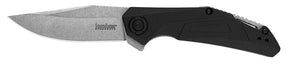 Kershaw Camshaft Series 1370 Pocket Knife, 3 in L Blade, Steel Blade, 1-Blade, Contoured Handle, Black Handle