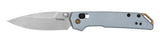 Kershaw Iridium Mini Series 2051 Pocket Knife, 3 in L Blade, Steel Blade, 1-Blade, Anodized Handle, Ice Blue Handle