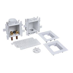 Oatey 37601 Washing Machine Connection Box, 1/2 in, PVC