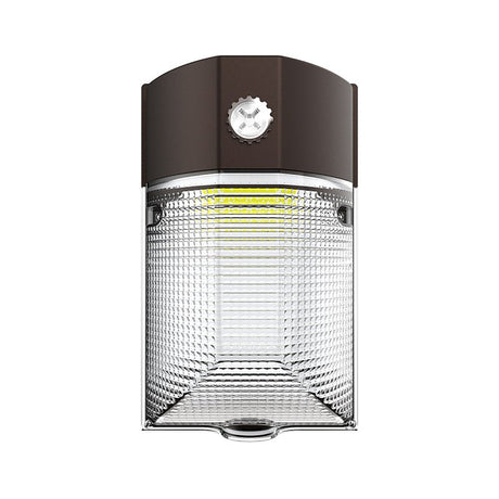 Halo MWP Series MWP40FSUNVDBZ Dusk-to-Dawn Mini Wall Pack, 120 to 277 V, LED, 3772 to 4198 Lumens, 3000, 5000 K, Bronze