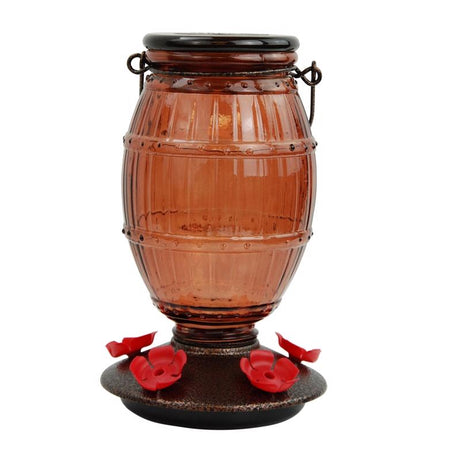 Perky-Pet Hummingbird 36 oz Glass/Plastic Prohibition Nectar Bird Feeder 5 ports, Pack of 2