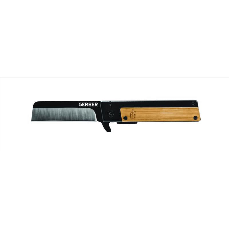 Gerber Quadrant Bamboo Brown 7CR17MOV Steel 5-6 in. Folding Knife