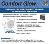 Kozy World 20-6127 Wall Heater Blower, Black