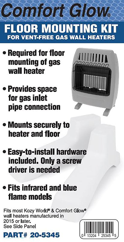 Kozy World 20-5345 Wall Heater Floor Mounting Base, Beige