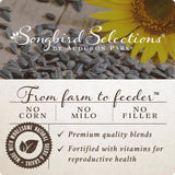 Songbird Selections Premium Protein with Mealworms Wild Bird Seed Wild Bird Food 5 lb