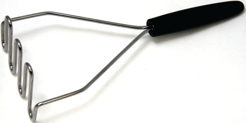 Chef Craft 12920 Potato Masher, Black Handle, Stainless Steel Head