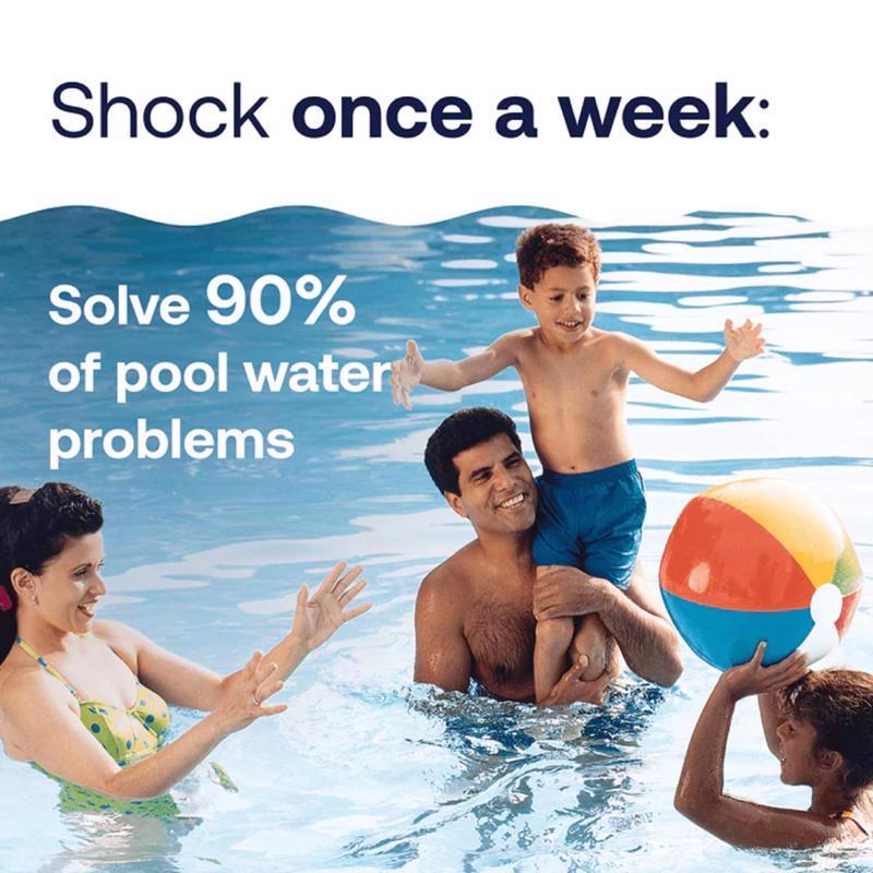HTH Pool Care Granule Shock Treatment 2 lb, Pack of 6
