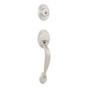 Kwikset Dakota Series 687 DA LIP 156 AL Combination Lockset, Single Point Lock, Grip Handle, Transitional Design, Metal