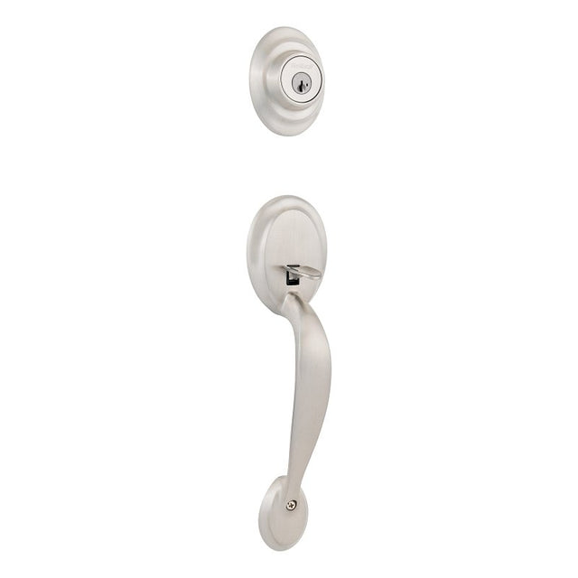 Kwikset Dakota Series 687 DA LIP 156 AL Combination Lockset, Single Point Lock, Grip Handle, Transitional Design, Metal