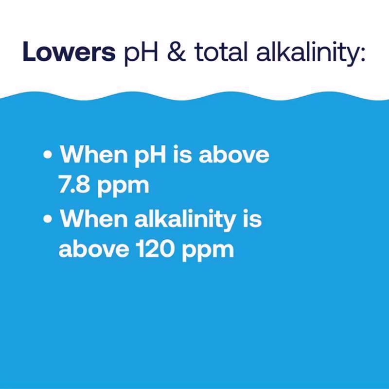 HTH Pool Care Granule pH Minus 5 lb, Pack of 4