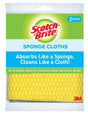 Scotch-Brite 9055 Sponge Cloth, 7.8 in L, 6.8 in W, Cellulose, Blue