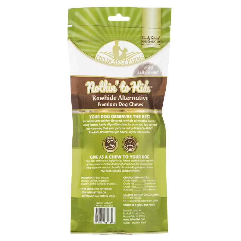 Fieldcrest Farms Nothin' to Hide Chicken Grain Free Chews For Dogs 5 in. 2 pk