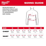 Milwaukee Workskin M Long Sleeve Men's Crew Neck Black Midweight Base Layer Tee Shirt