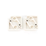 Grill Mark White Plastic Classic Tablecloth Clamps 4 pc
