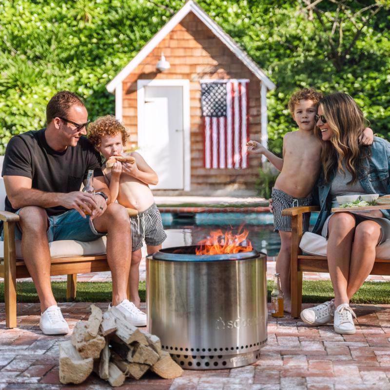 Solo Stove Bonfire 2.0 19.5 in. W Stainless Steel Round Multi-Fuel Fire Pit with Stand