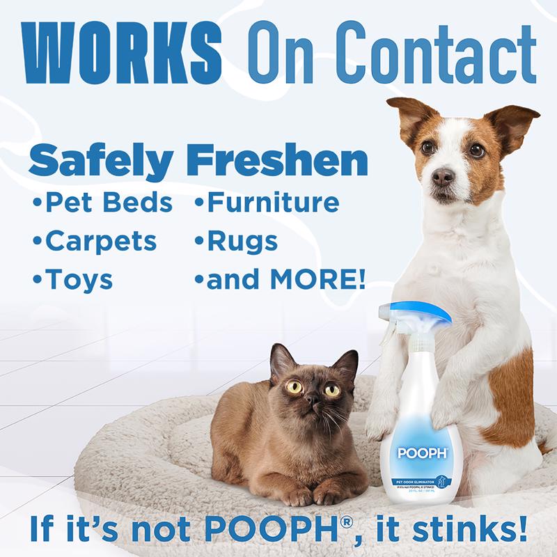 Pooph Pets Liquid Odor & Stain Eliminator 20 oz, Pack of 6