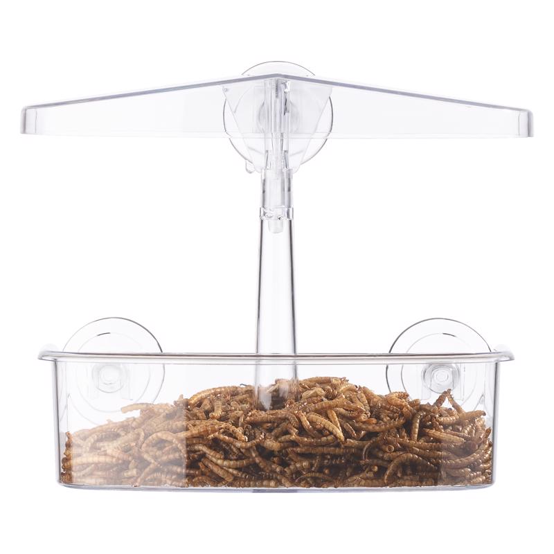 Droll Wild Bird 0.5 lb Polycarbonate Window Feeder