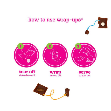 Stashios Wrap-Ups Bacon Grain Free Pill Pockets For Dogs 2 oz 1 pk