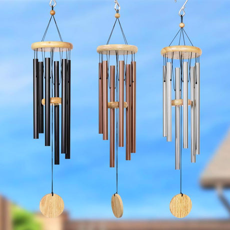 Exhart Assorted Metal/Wood 28 in. H Wind Chime, Pack of 3