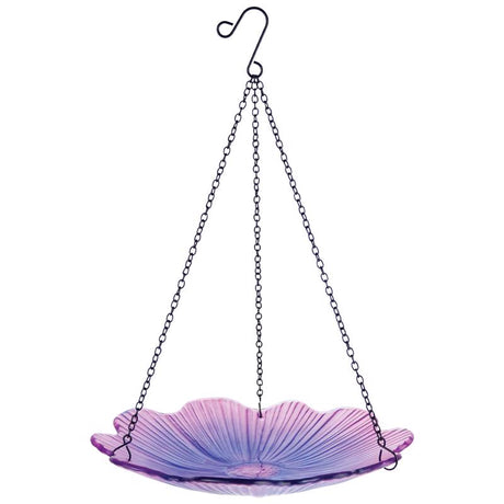 Nature's Way Ecocycle 0.63 qt Glass/Metal Hanging Bird Feeder