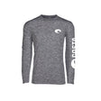 Costa M Long Sleeve Men's Crew Neck Gray Cationic Tee Shirt