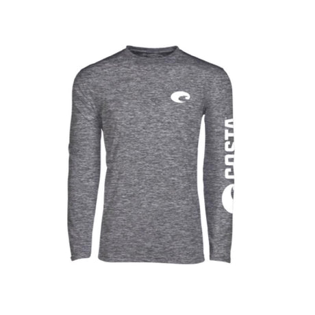 Costa XXL Long Sleeve Men's Crew Neck Gray Cationic Tee Shirt