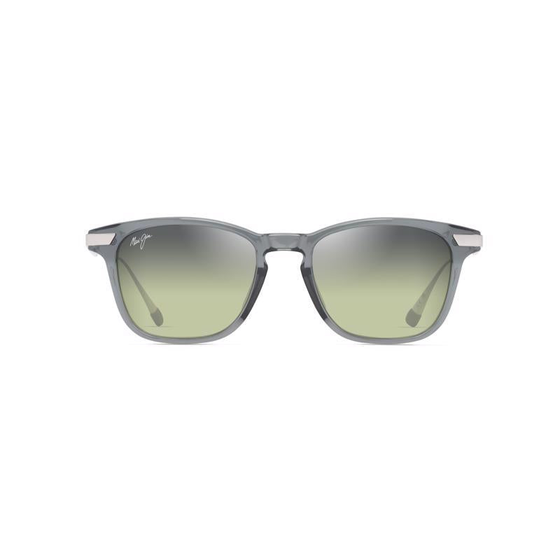 Maui Jim ManaOlana Unisex Shiny Trans Grey w/Silver Frame Maui HT Lens Polarized Sunglasses