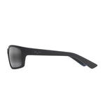 Maui Jim Kanaio Coast Unisex Matte Soft Black/White/Blue Frame Neutral Grey Lens Polarized Sunglasse