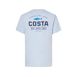 Costa XL Short Sleeve Men's Crew Neck Light Blue Topwater Tee Shirt