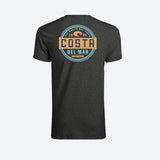 Costa M Short Sleeve Men's Crew Neck Dark Heather Prado Tee Shirt