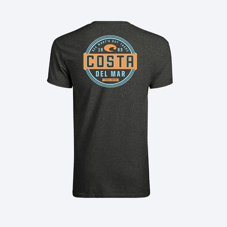 Costa XL Short Sleeve Men's Crew Neck Dark Heather Prado Tee Shirt