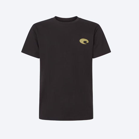 Costa XXL Short Sleeve Men's Crew Neck Washed Black Species Shield Tee Shirt