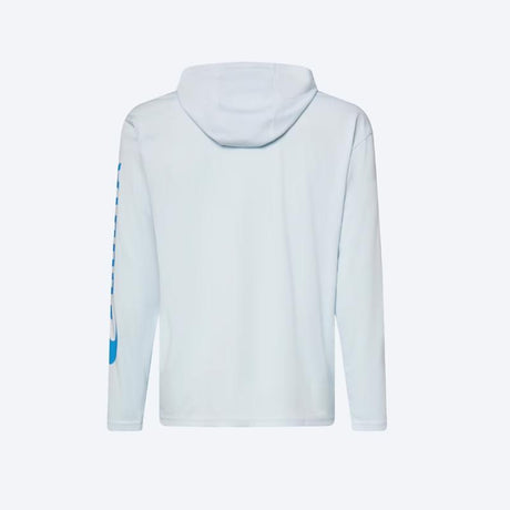 Costa M Long Sleeve Men's Hooded Arctic Blue Technical Hood Tee Shirt