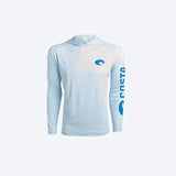 Costa XL Long Sleeve Men's Hooded Arctic Blue Technical Hood Tee Shirt