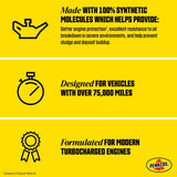Pennzoil Full Synthetic 0W-20 High Mileage Motor Oil 1 qt 1 pk, Pack of 6