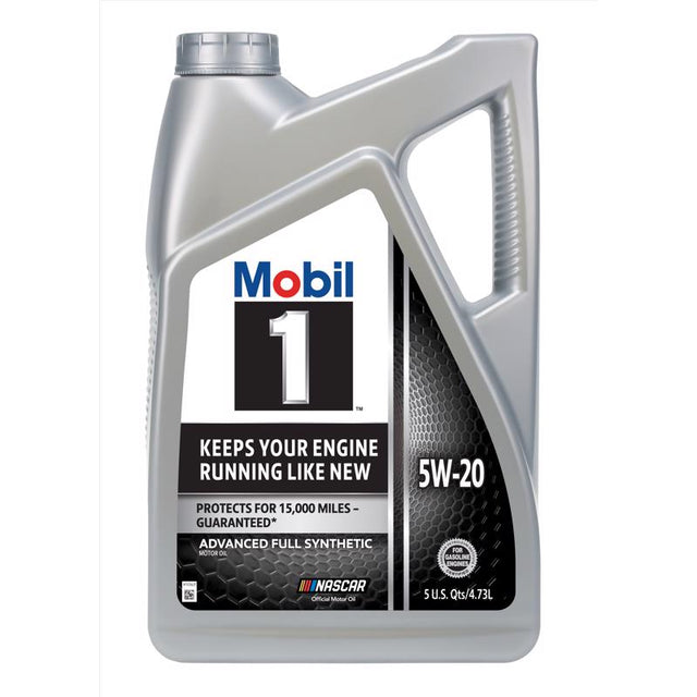 Mobil 1 Gasoline Synthetic Motor Oil 5 qt, Pack of 3