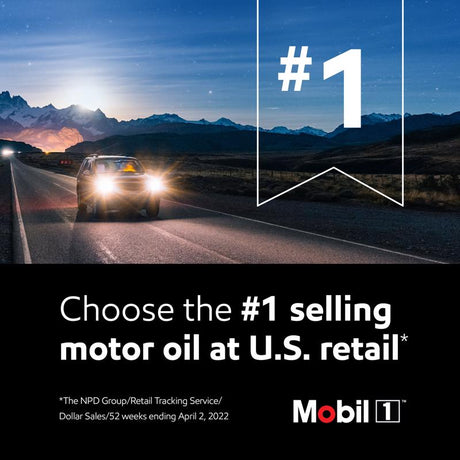 Mobil 1 Gasoline Synthetic Motor Oil 5 qt, Pack of 3