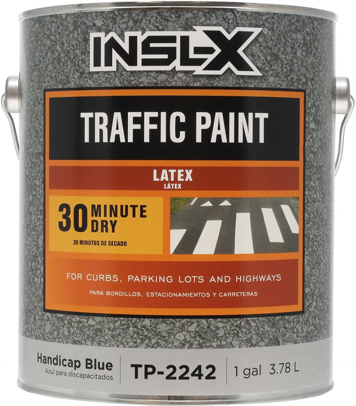 Insl-X TP2242099-01 Traffic Marking Paint, Flat, Blue, 1 gal, Can, Pack of 4