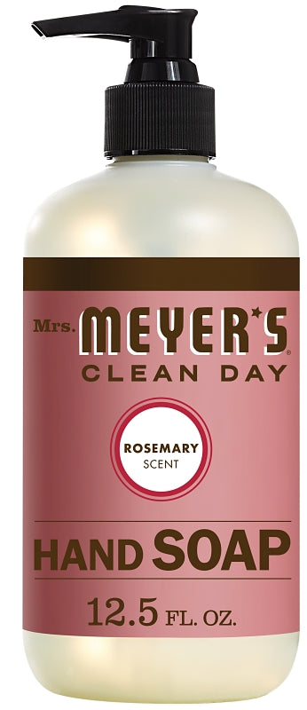 Mrs. Meyer's 17450 Hand Soap, Liquid, Colorless, Rosemary, 12.5 oz