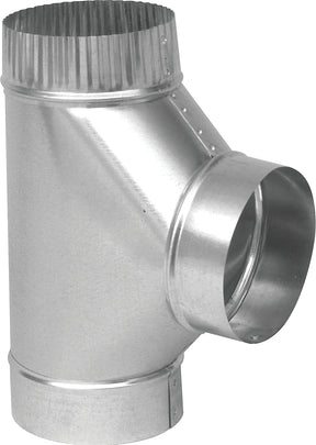 Imperial GV0893 Tee, 6 in, 30 ga Gauge, Steel, Galvanized